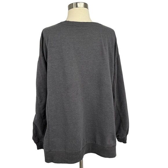 Wildfox Size M Easy Does It Sweatshirt Rainbow Grey Long Sleeve Comfort Women's - Picture 3 of 10